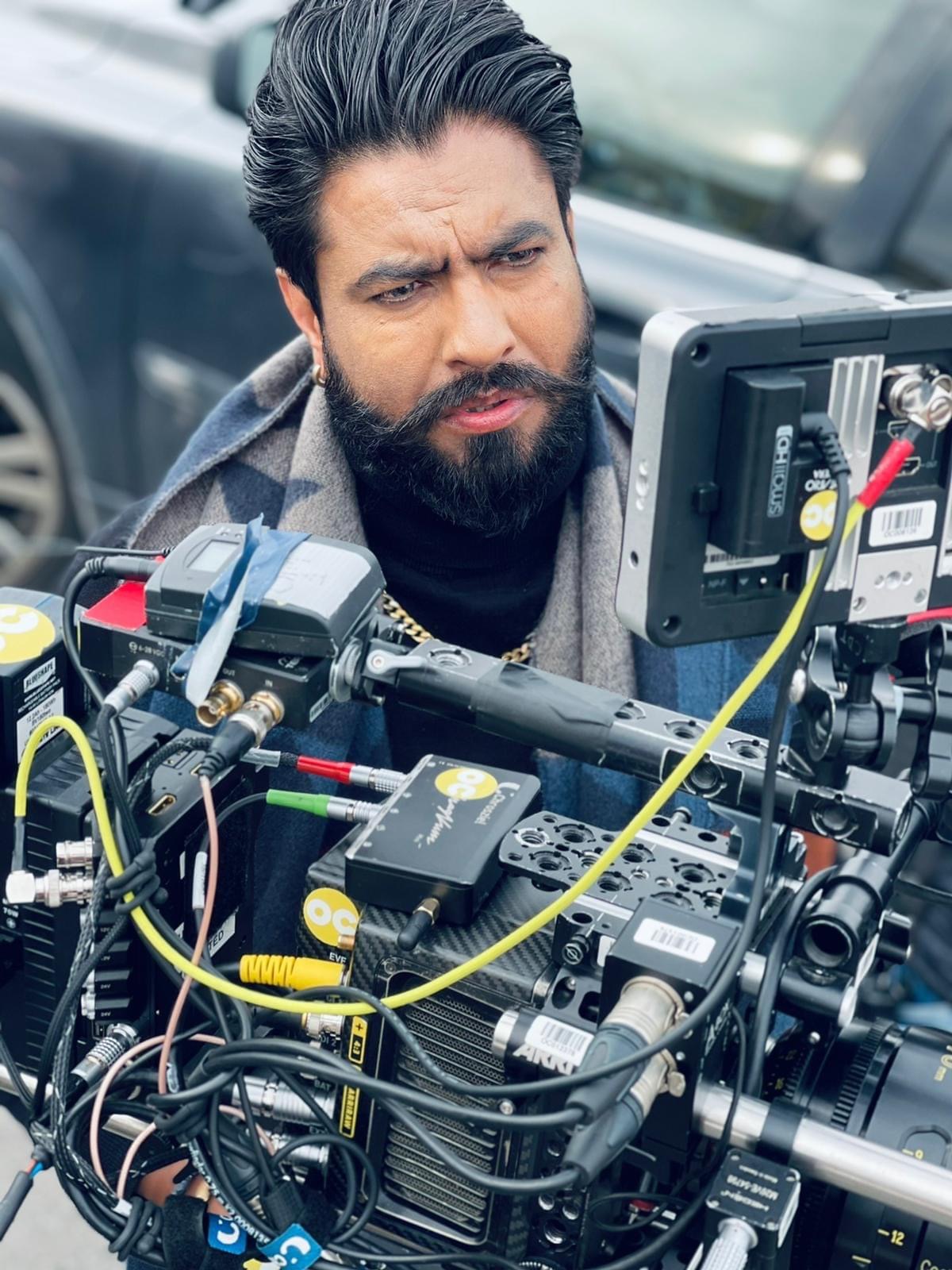 Gurcharan Singh, director and founder of GTA Films, behind the camera