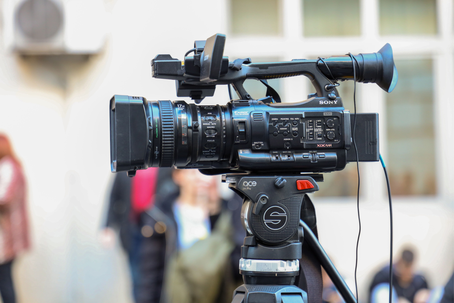 Cinema camera on set